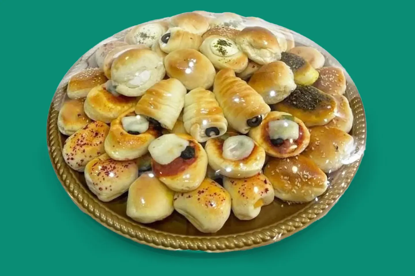 صحن معجنات مشكل في اي بي