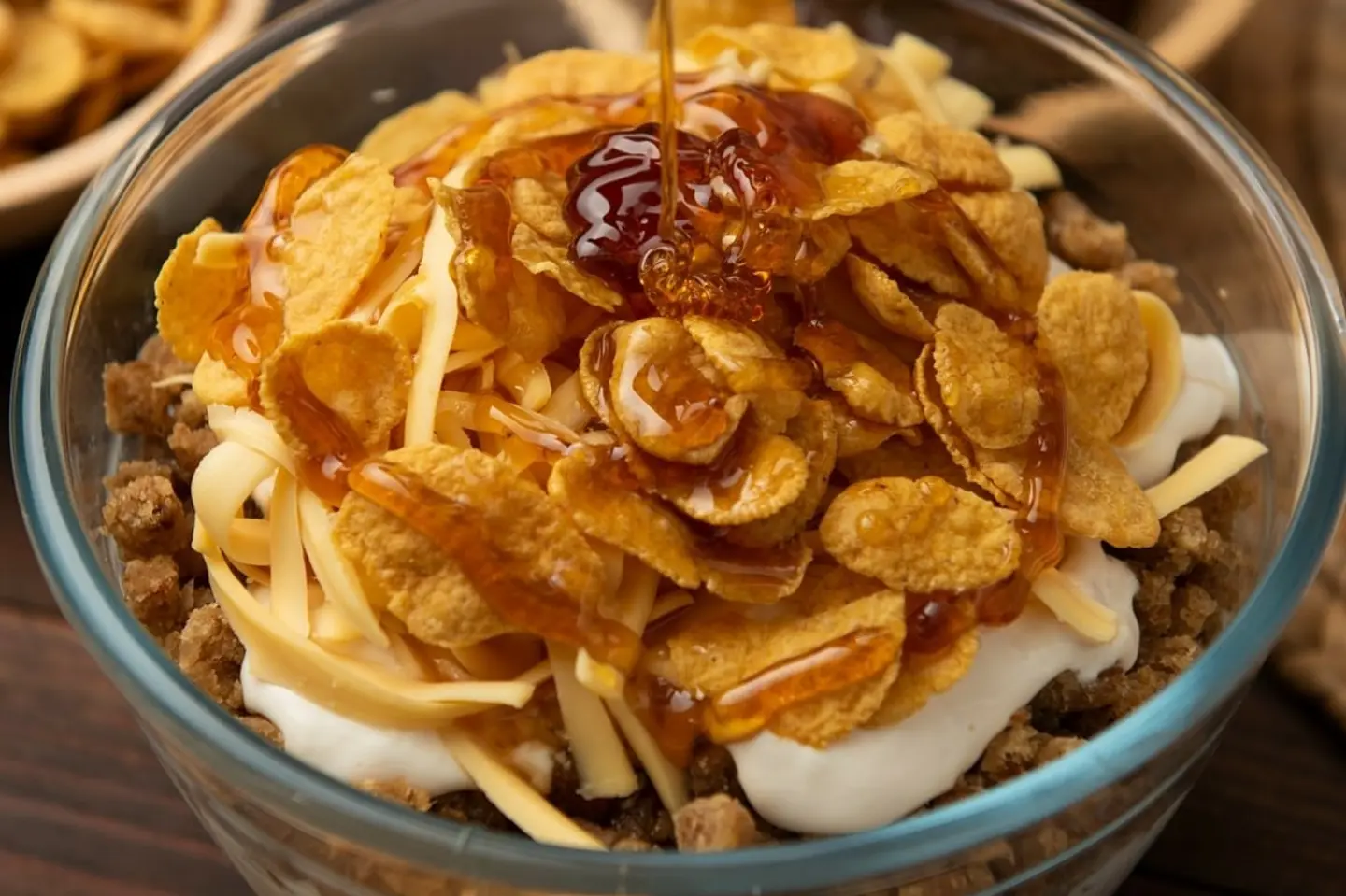 معصوب الافراح بالقشطه والعسل والكورن فليكس - صغير