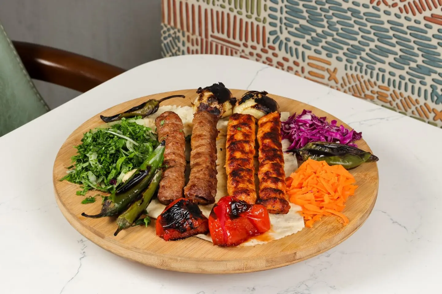 Mixed Kebab Meat , Chicken