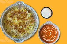 دجاج بالزبدة مع أرز برياني