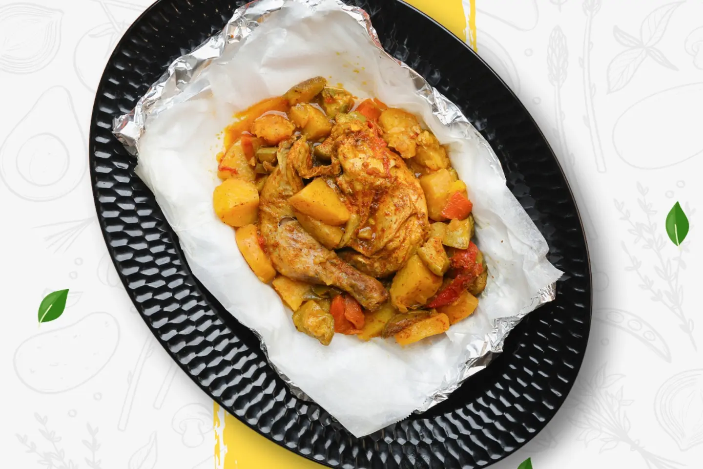 نصف حبه دجاج مدفون بالخظار ساده