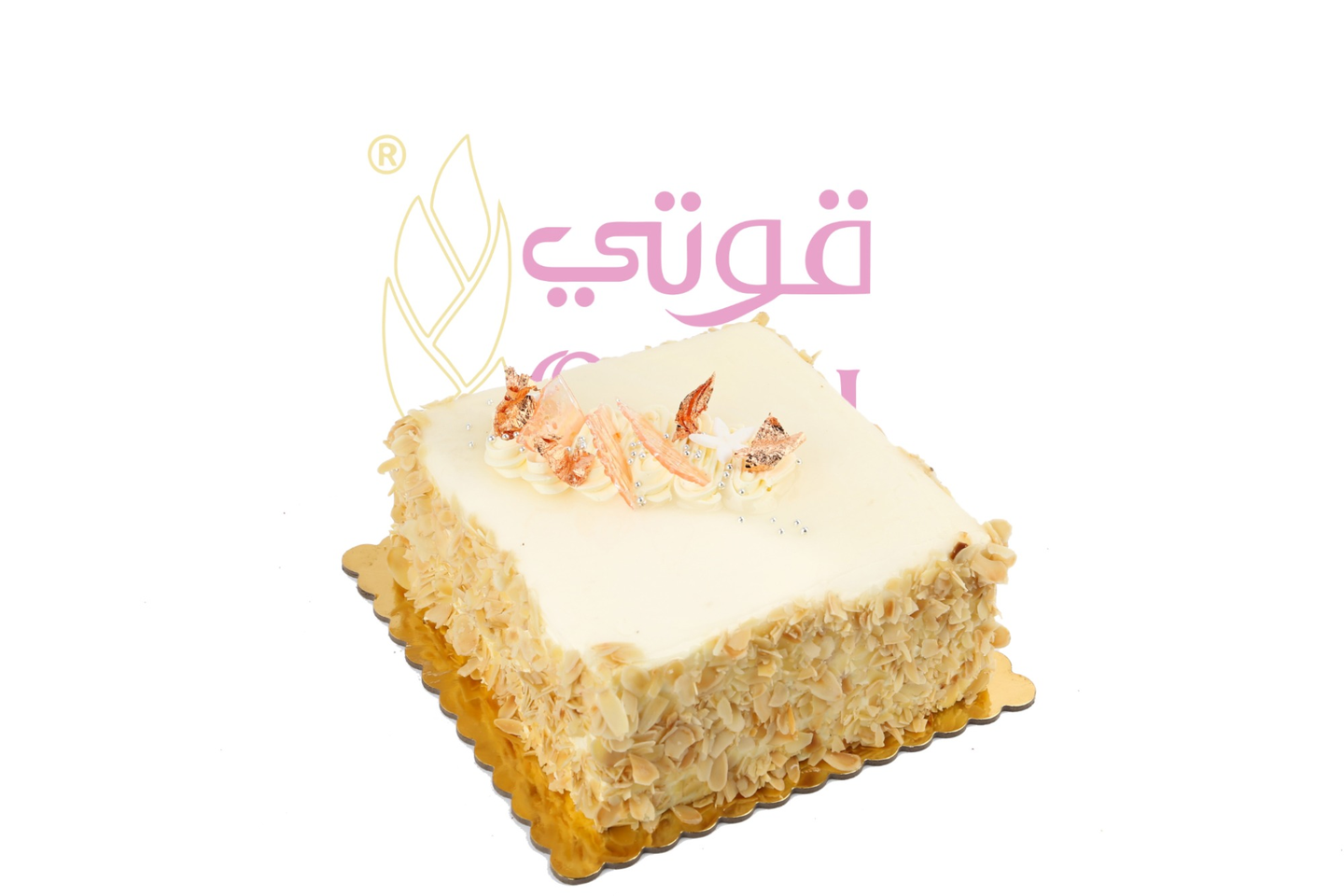 كيكة فانيلا مربع