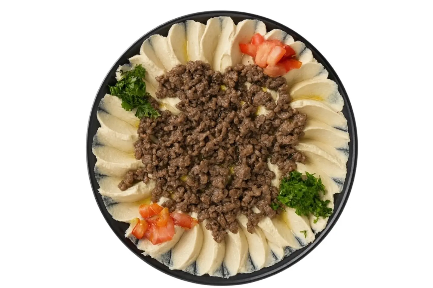 Meat With Hummus Plate
