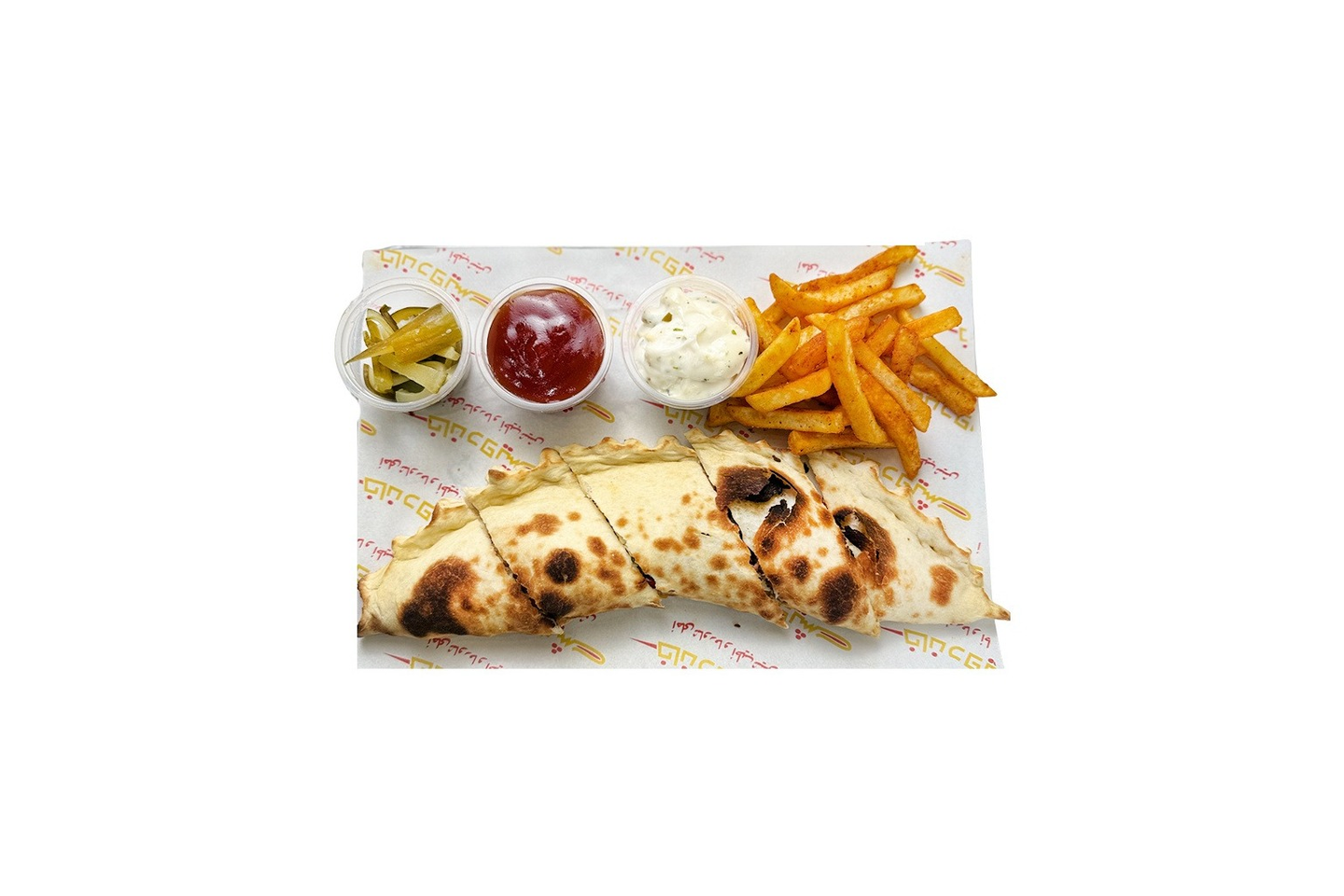 فطيرة شاورما الدجاج