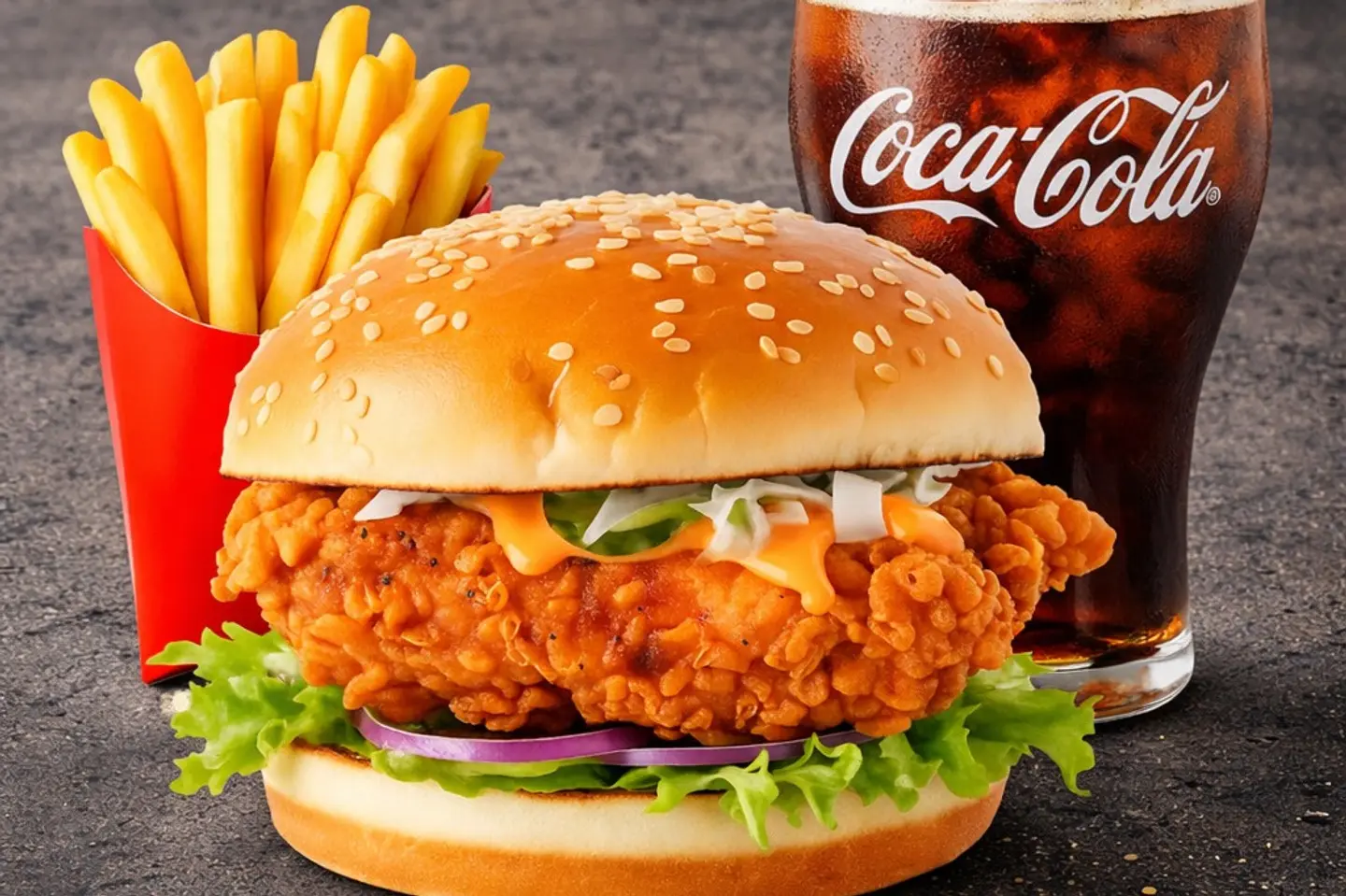 وجبة برجر دجاج