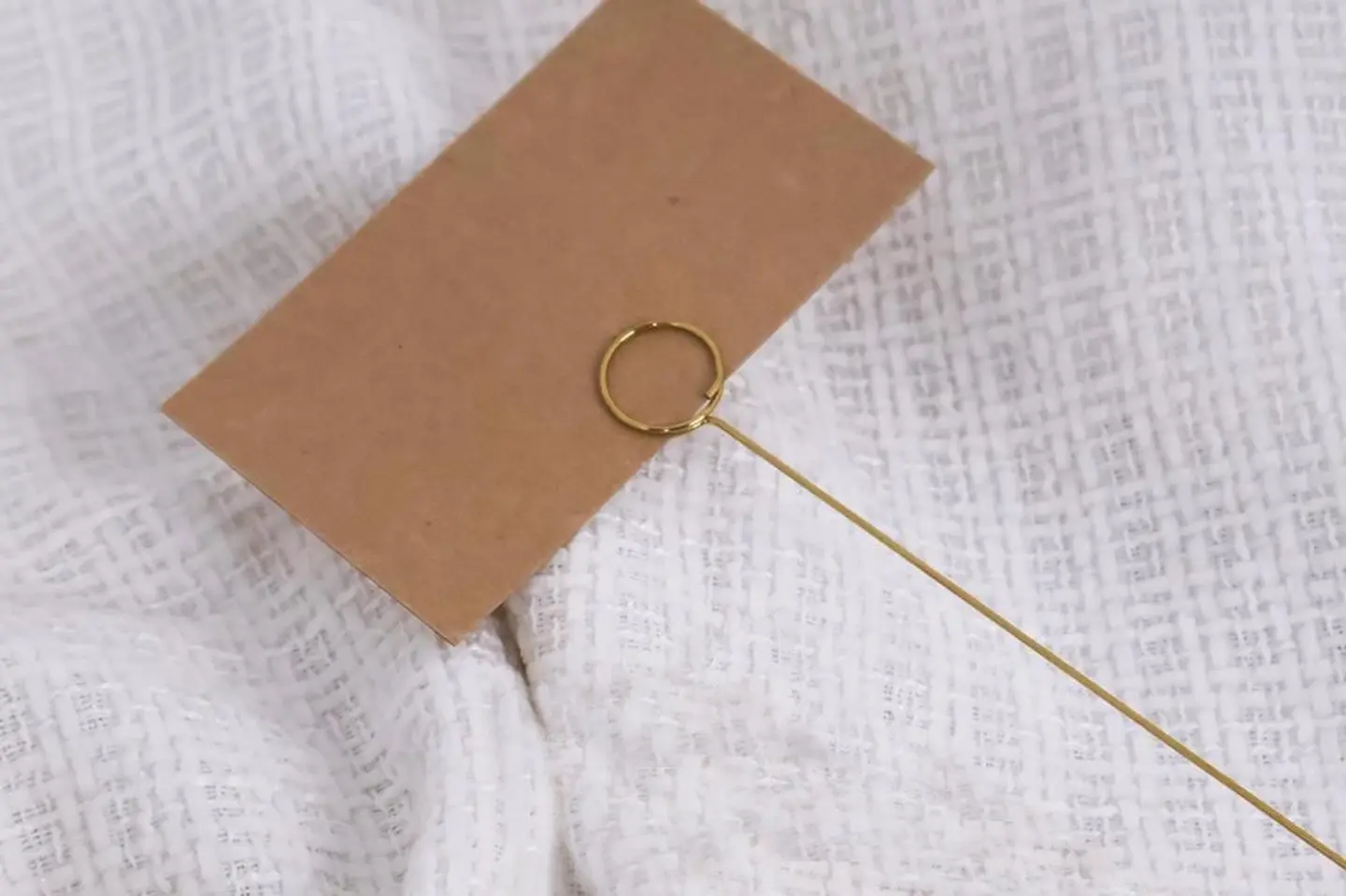 حامل كارد استيل ذهبي