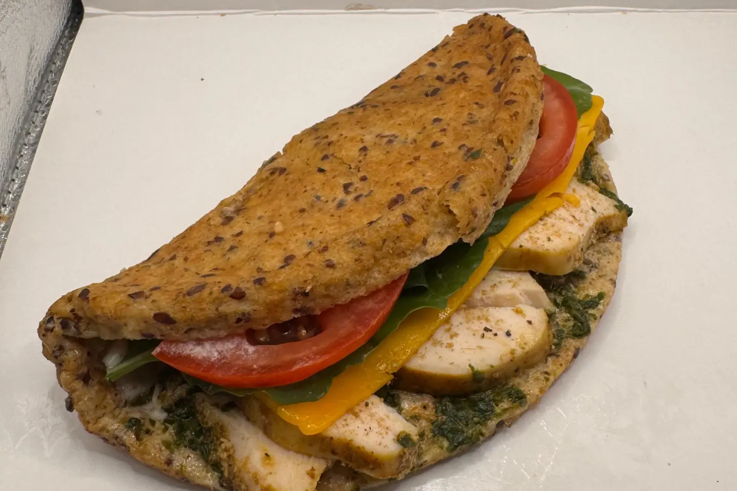 ساندويش كيتو دجاج