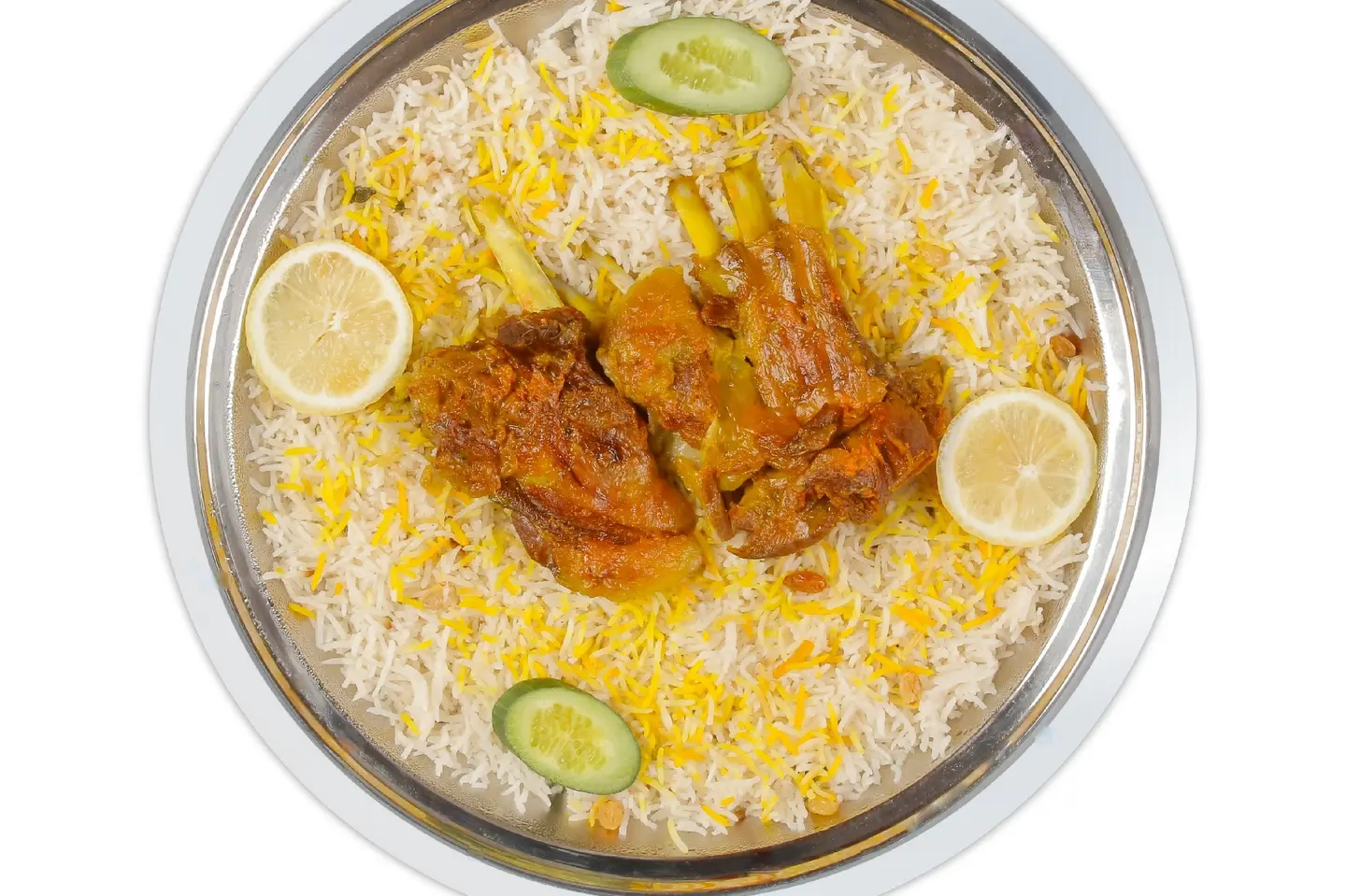 A Portion Of Mandi Lamb With Rice