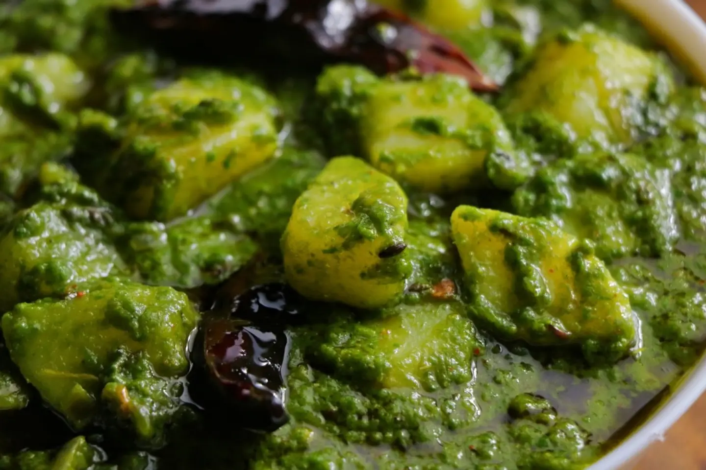 Potatoes With Spinach