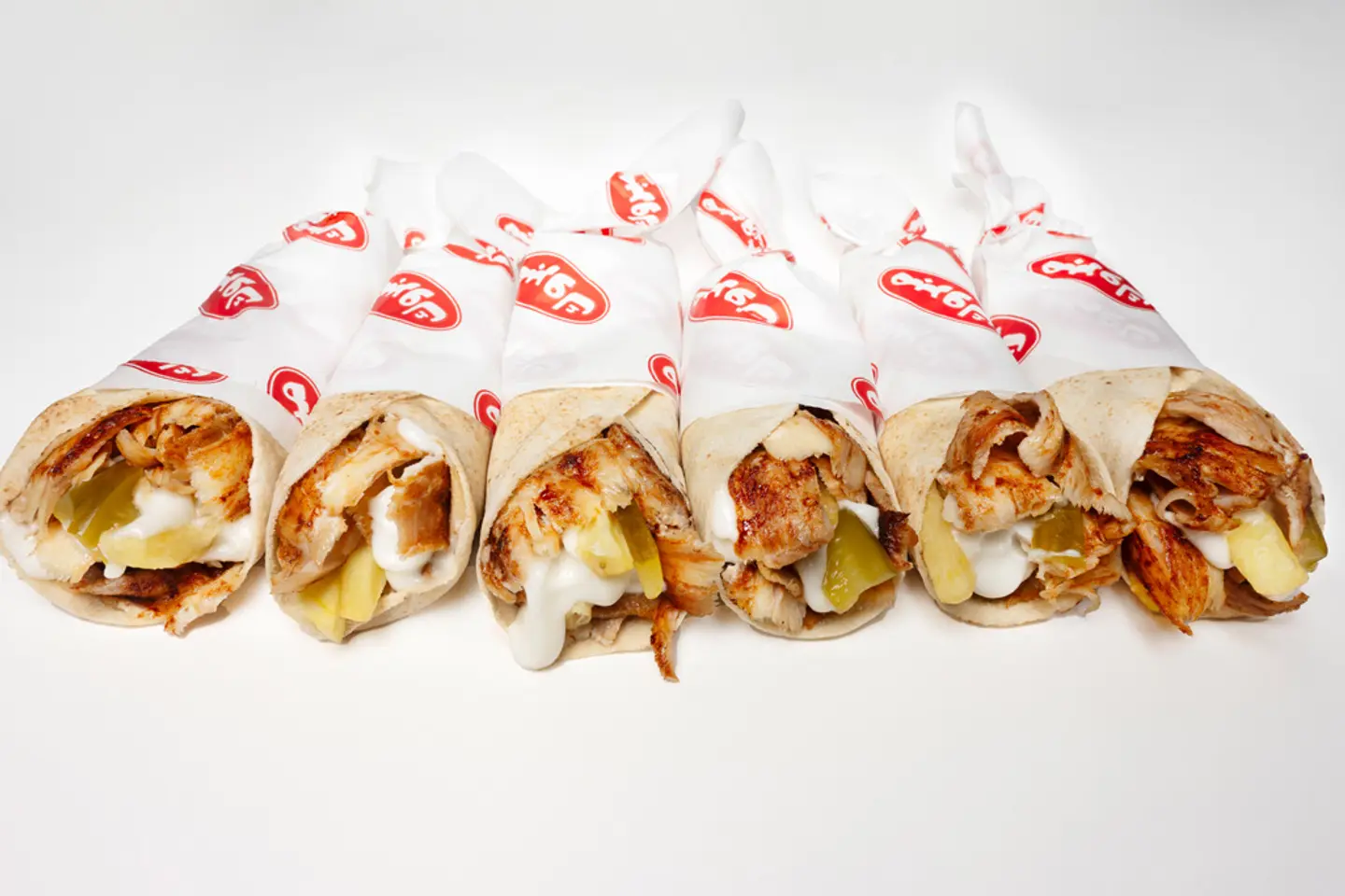12 Classic Chicken Shawarma With Flags And Firecrackers