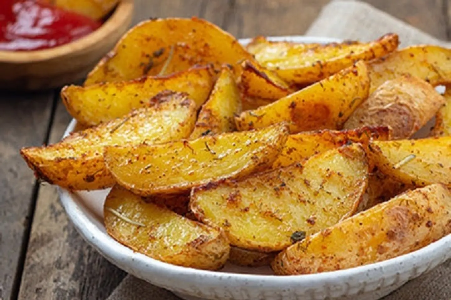 Roasted Rosemary Potato Wedges