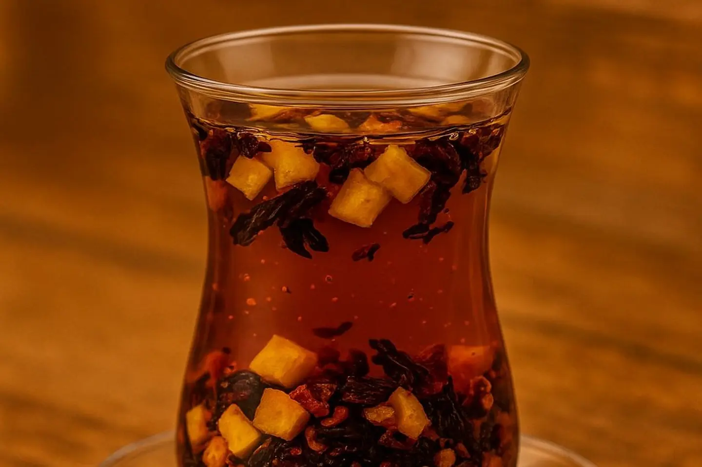 شاي الاناناس والخوخ