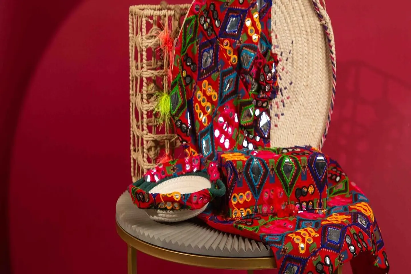 Red Décor Set With Bag