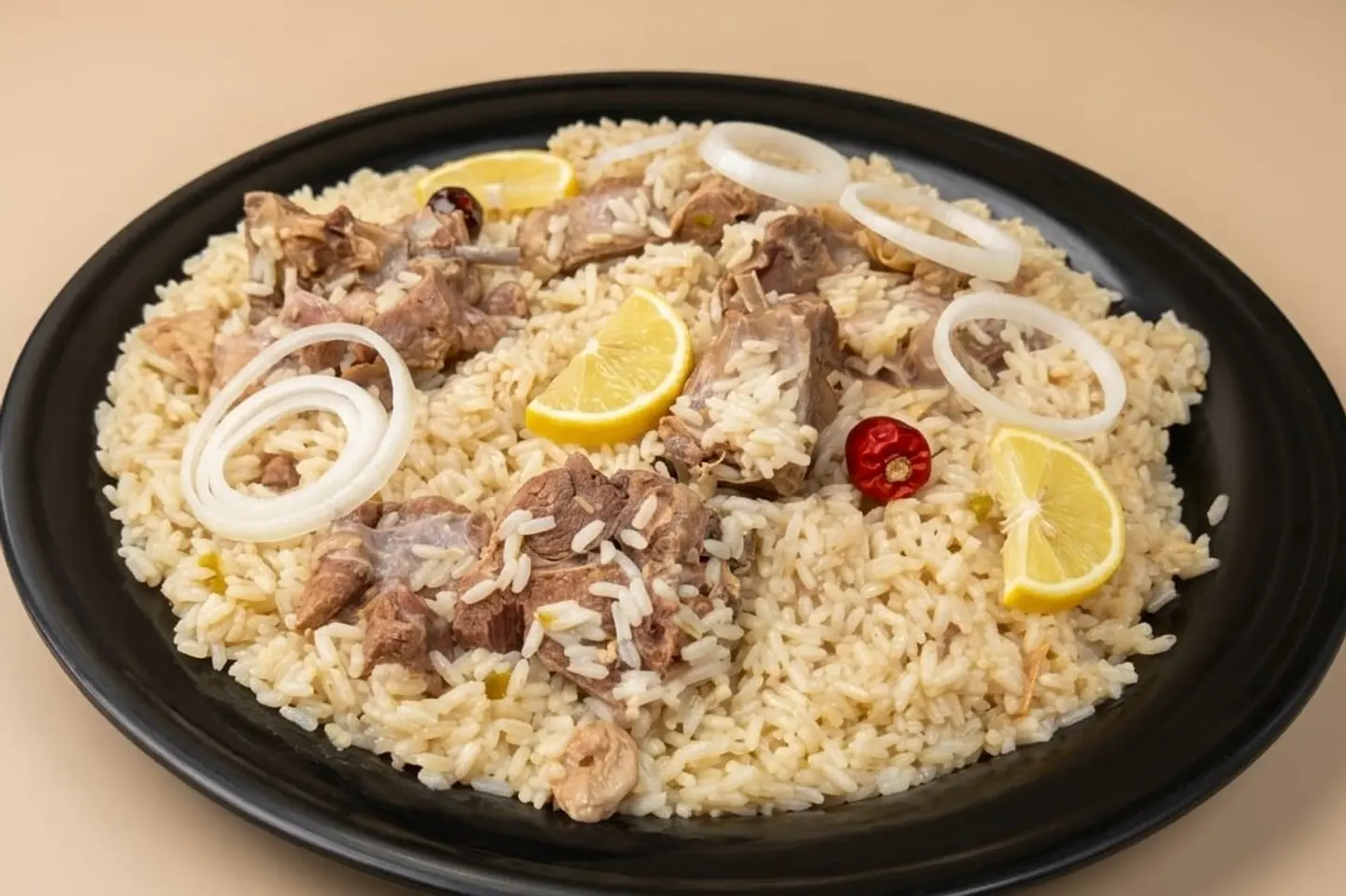 نفر مضغوط لحم ارز ابو بنت ابيض