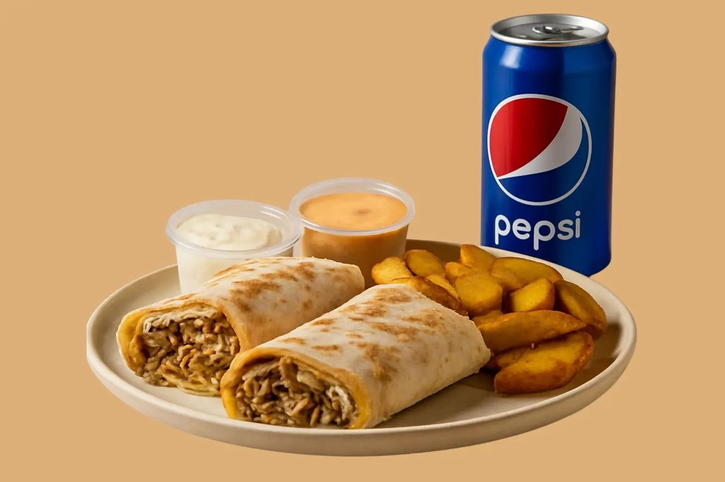 وجبة شاورما ساندويش