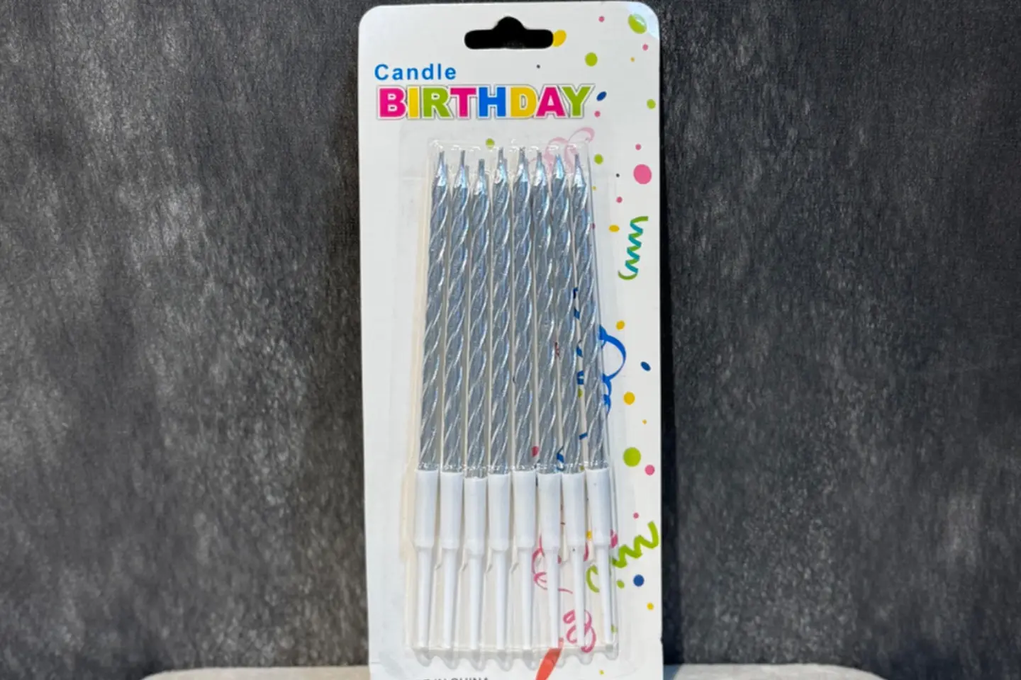 Birthday Candles   Silver