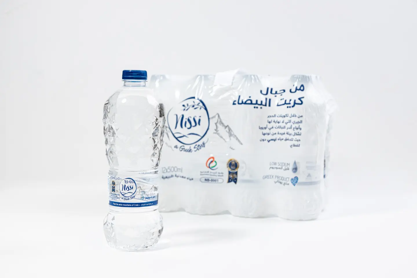 مياه ينابيع جبل نيسي اليونانية خمسمائة مل اثني عشر قطعة