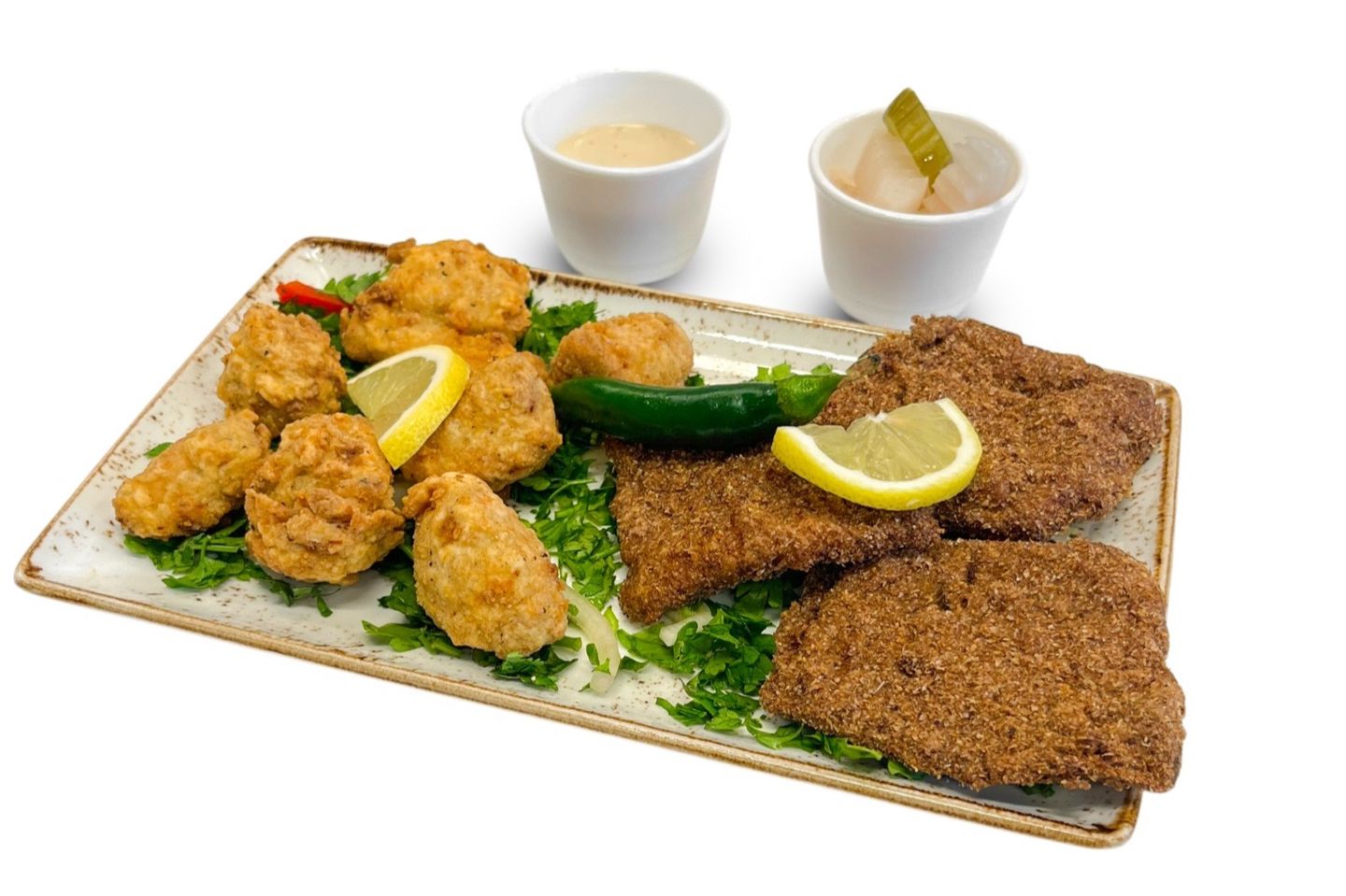 Liver With Fried Brain Dish