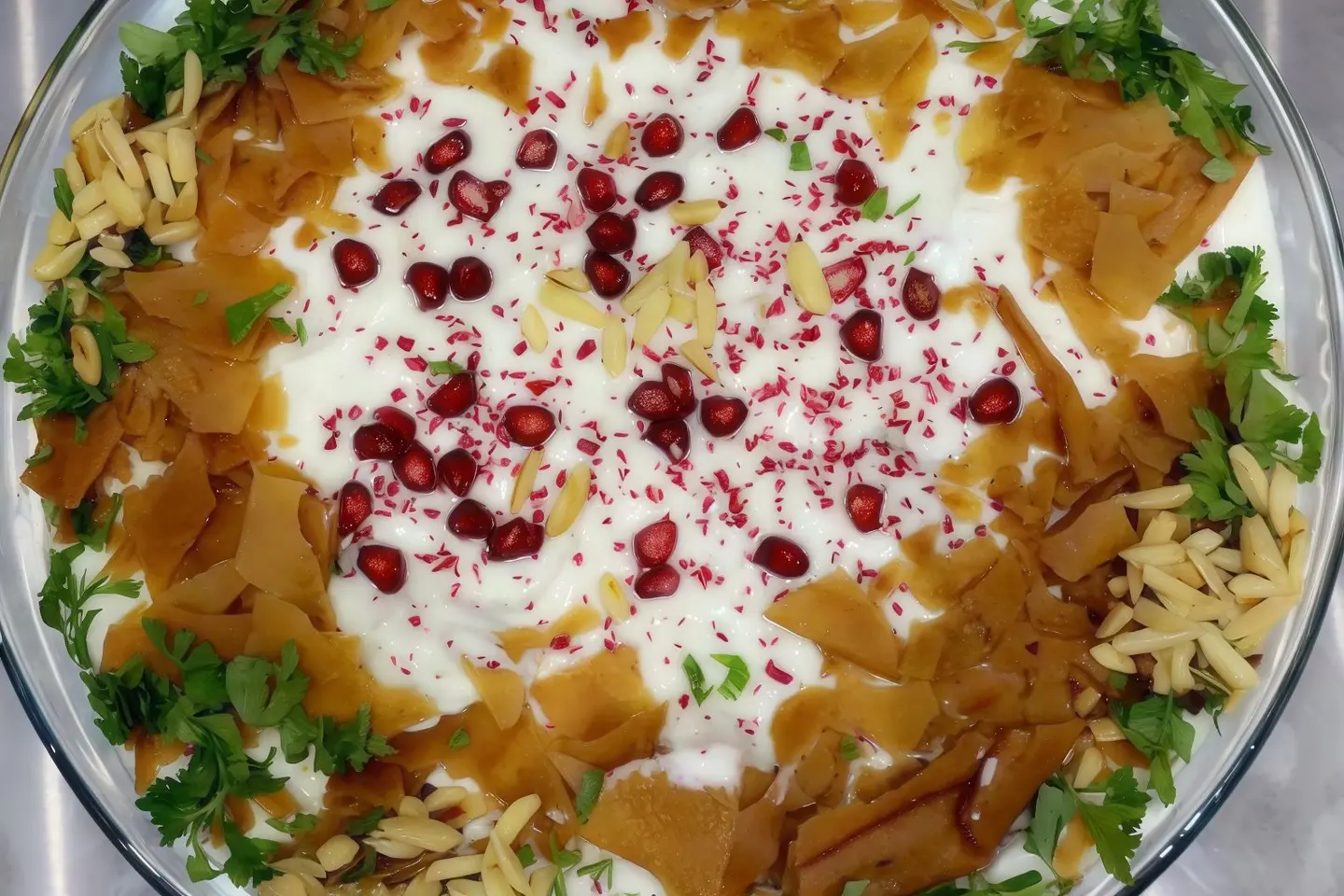 فتة باذنجان