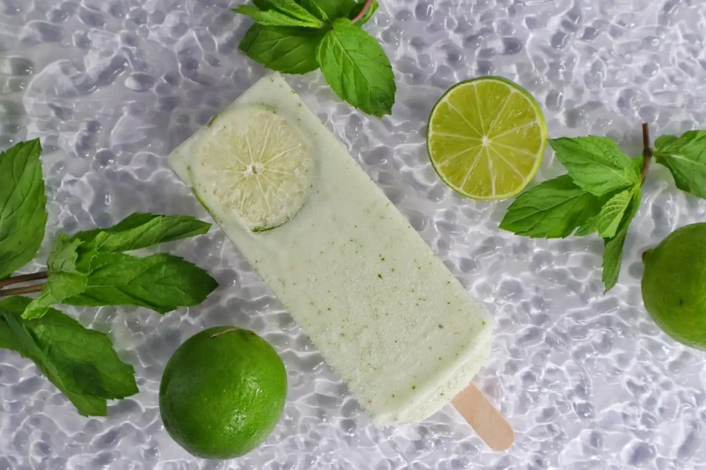 Lemon With Mint Popsicle Ice Cream