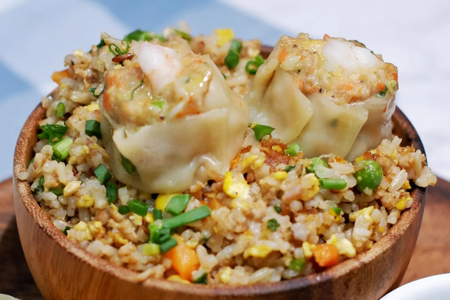 Chao Fan With Momos Or Siomai