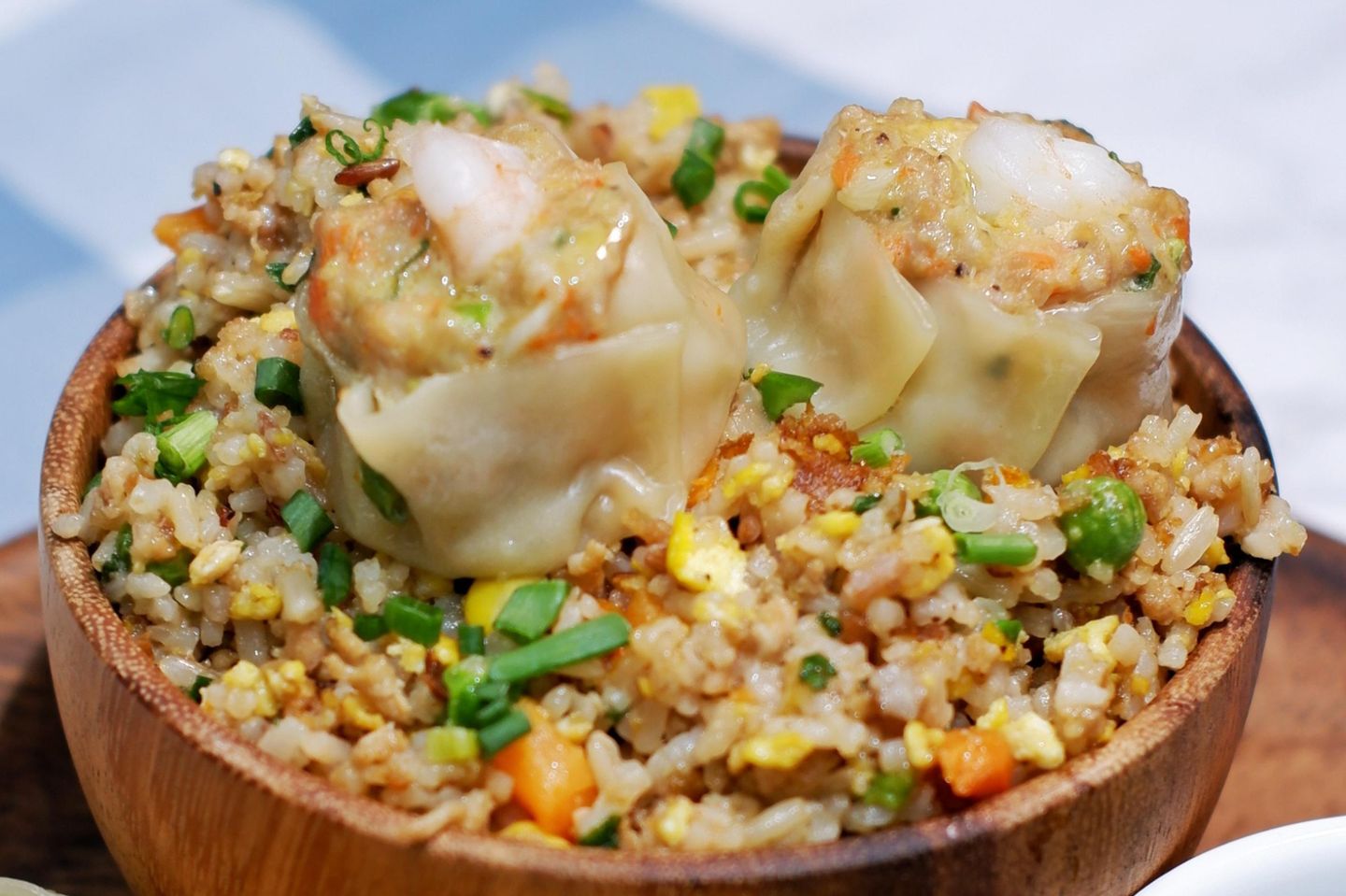 Chao Fan With Momos Or Siomai