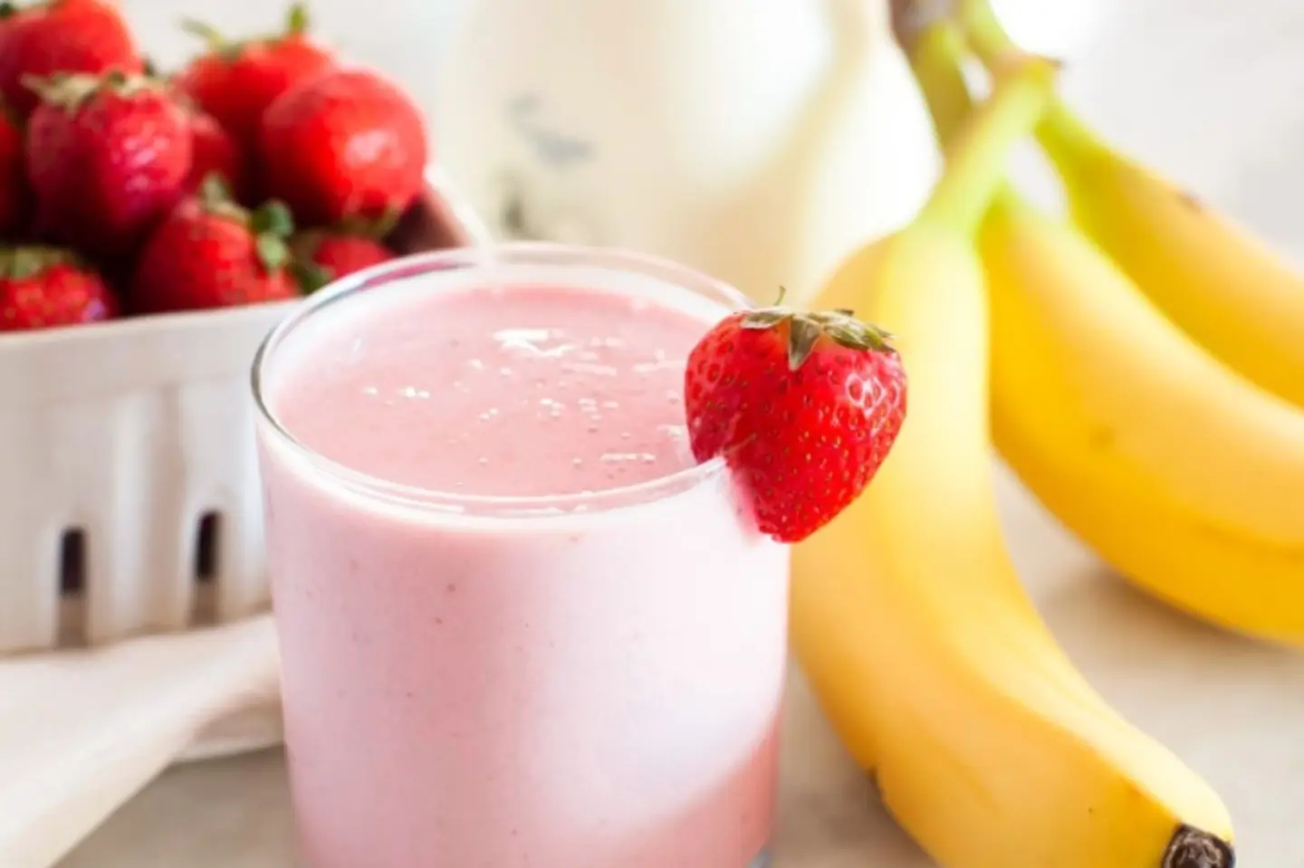 Strawberry With Banana Juice