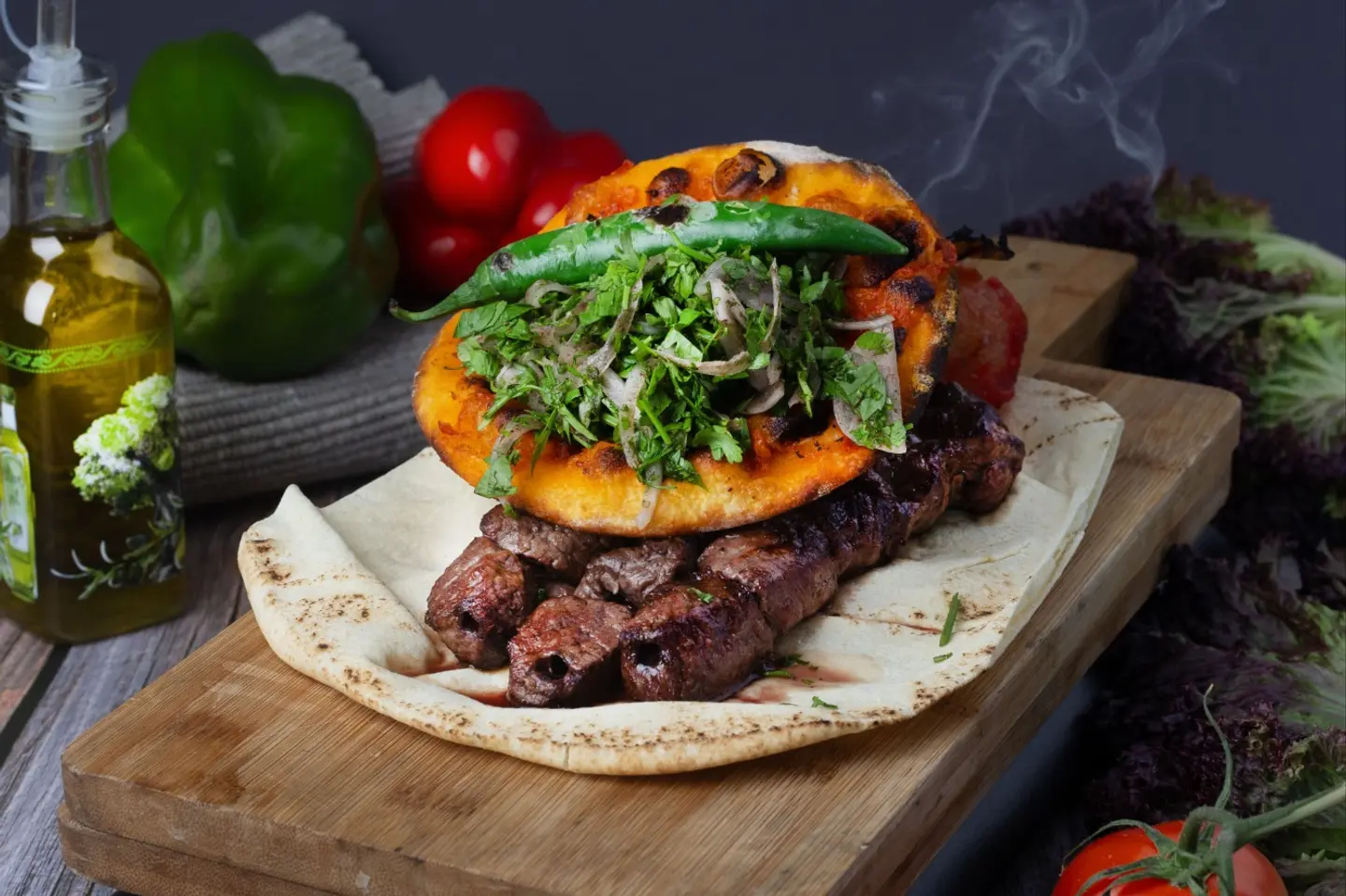 Meat Charcoal Grilled