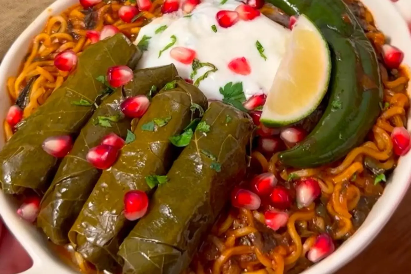 نودلز ورق عنب