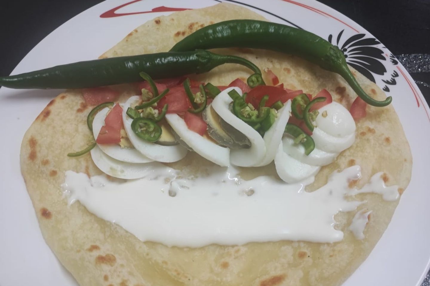 Indian Bread Boiled Egg