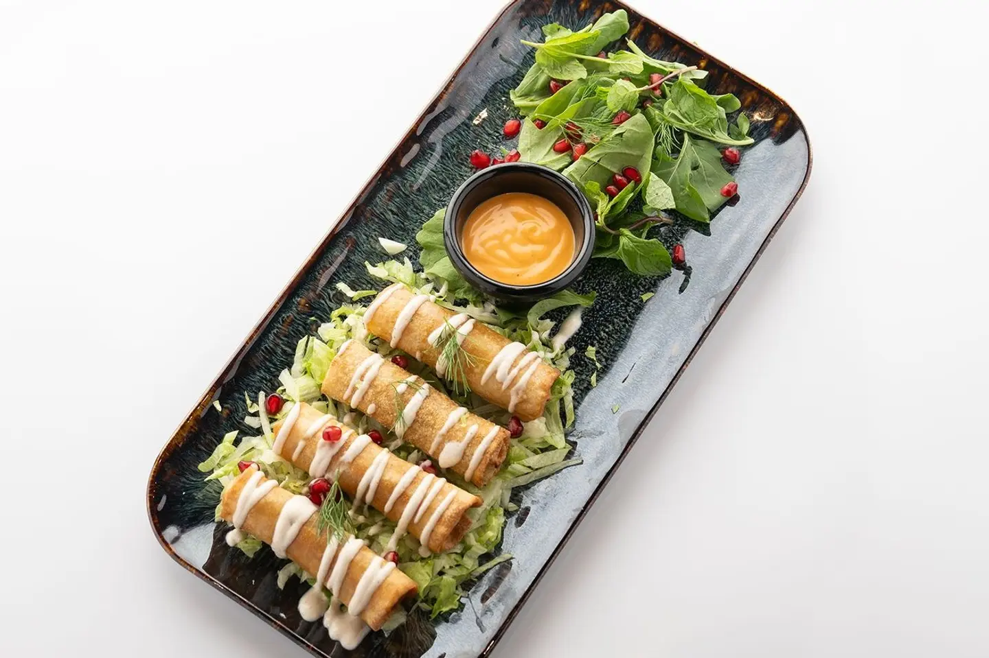 Vegetable And Chicken Spring Rolls