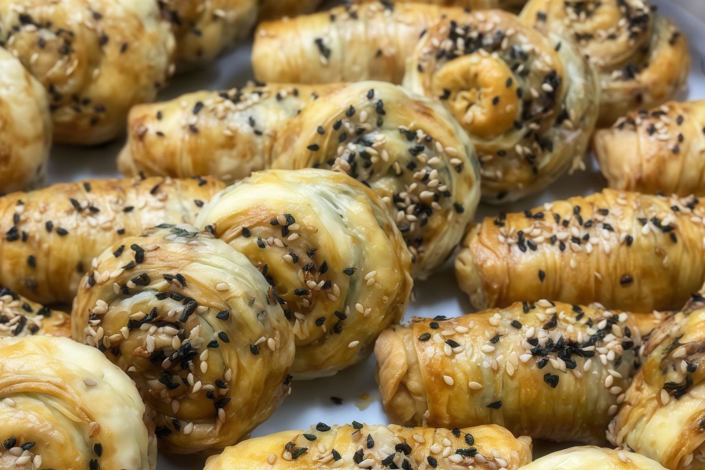 بوريك تركي بالجبنة والسبانخ