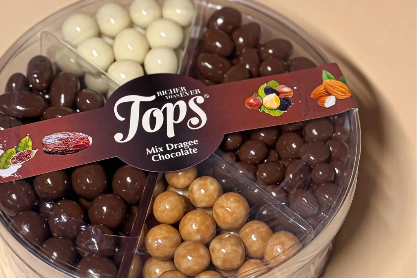 Chocolate Dragees Tops 500g