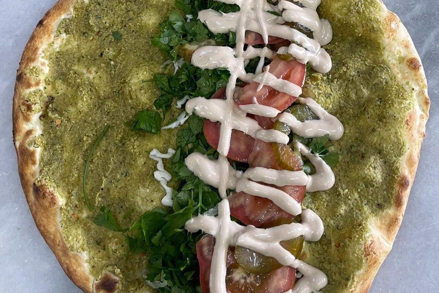 Healthy Falafel Manoushe