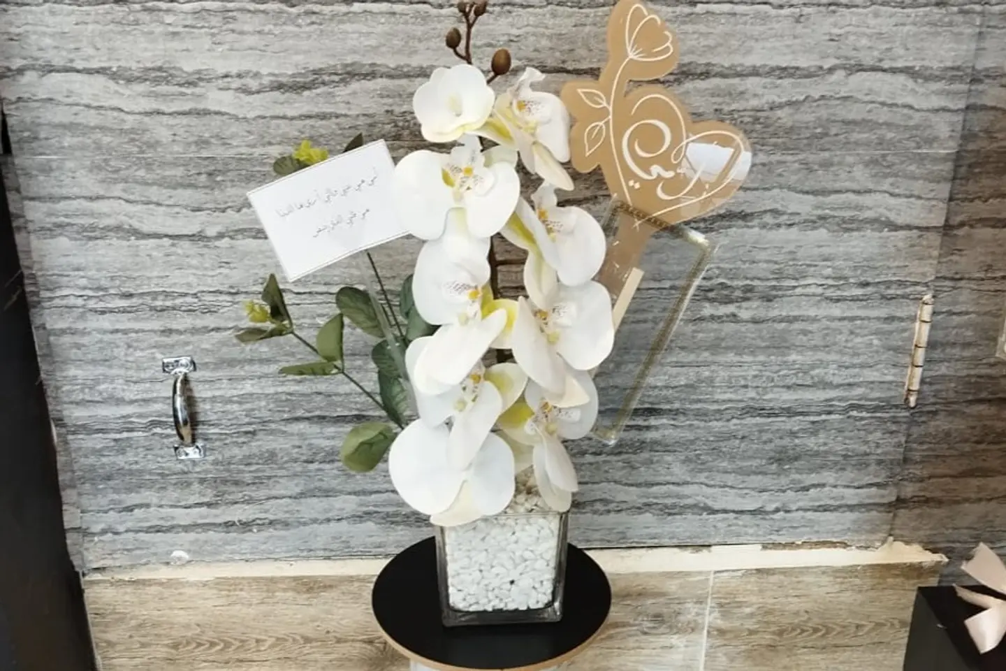 Transparent White Orchid Vase For Mother's Day