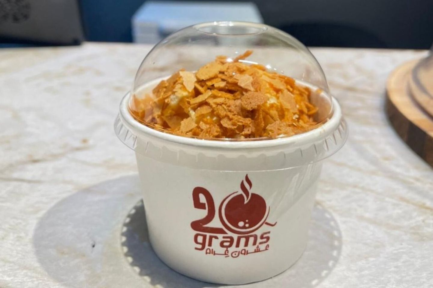 Ice Cream With Crunchy And Caramel