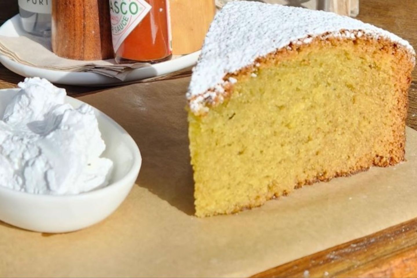 Slice Of Basil Cake