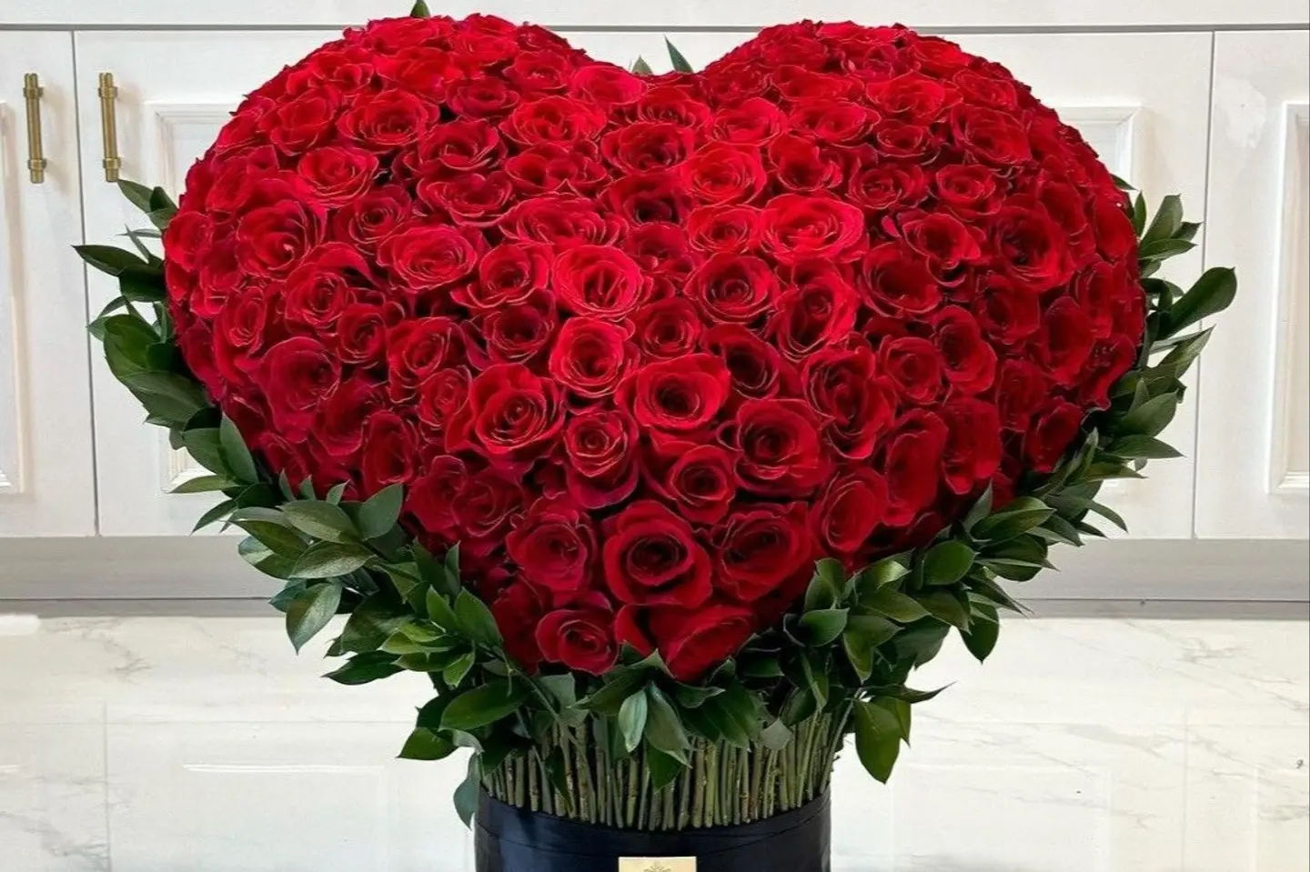 باقة القلب الأحمر