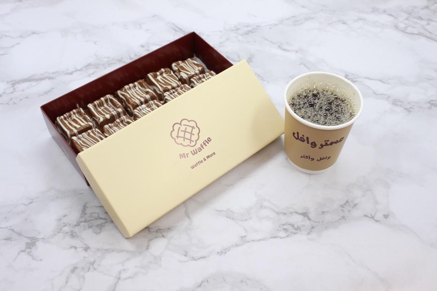 Mini Waffle And Coffee