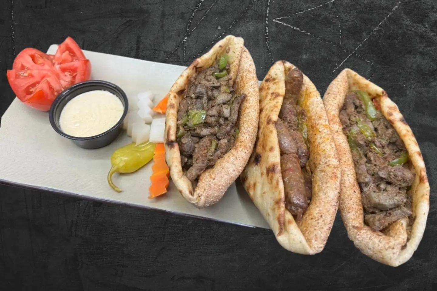 Two Livers One Sausage