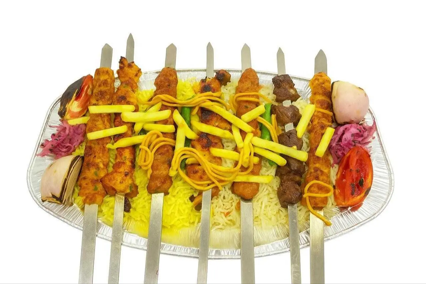 صحن مشويات مشكل وسط