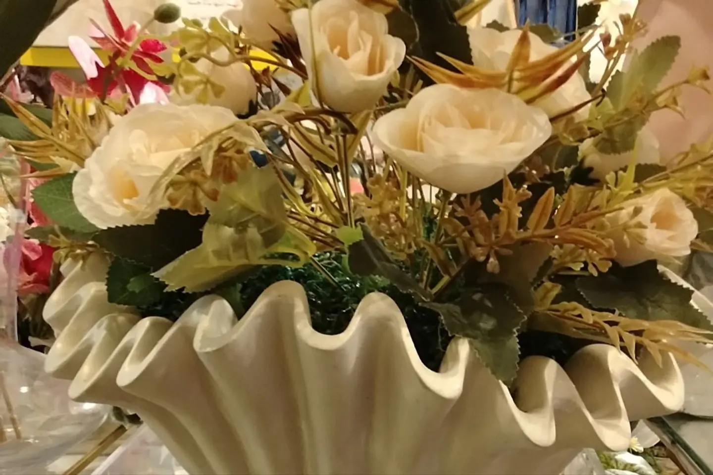 Ceramc Vase With Flower