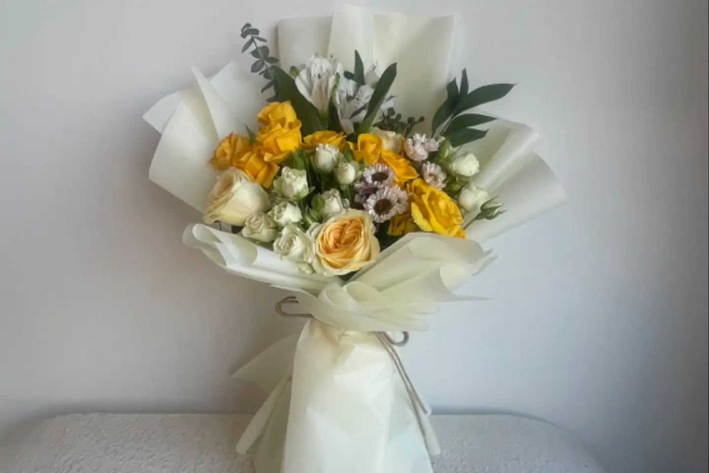Yellow And White Flower Bouquet