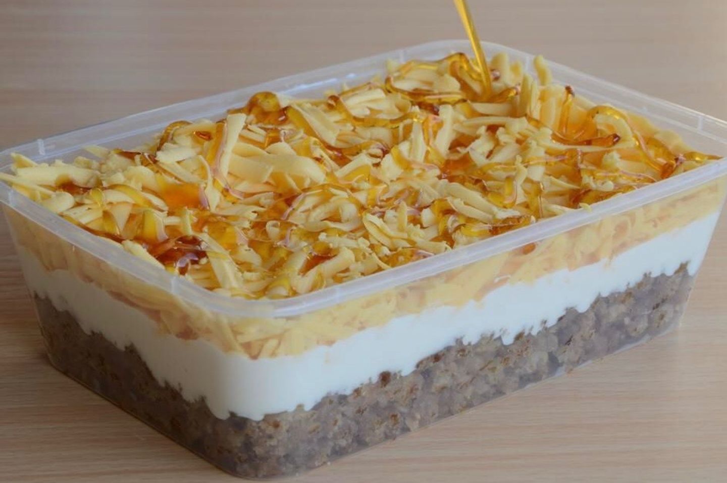 Areeka With Cream And Cheese And Honey