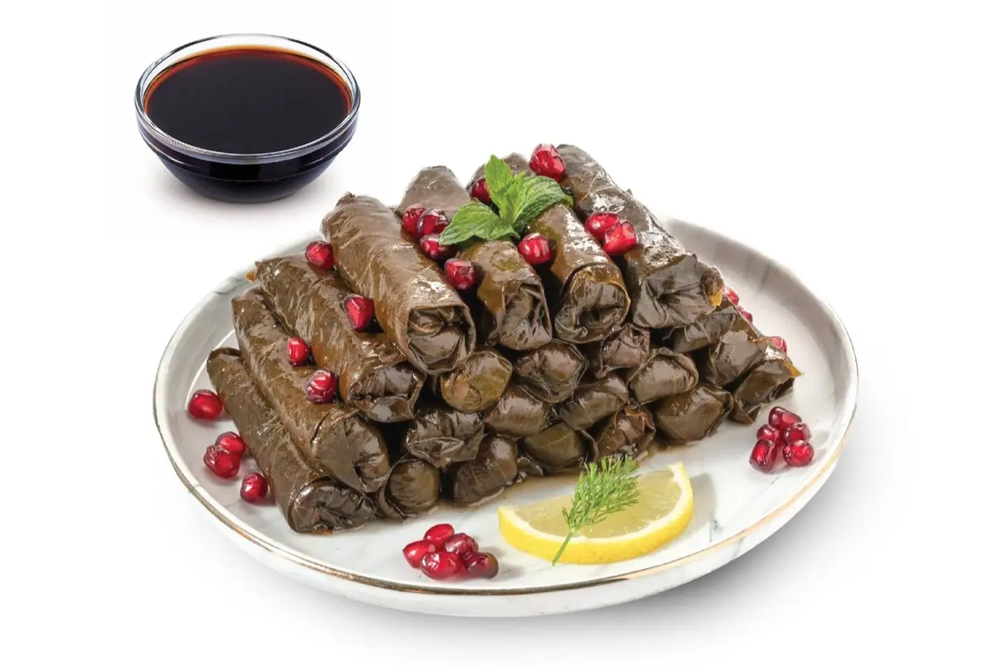 Grape Leaves With Pomegranate Molasses