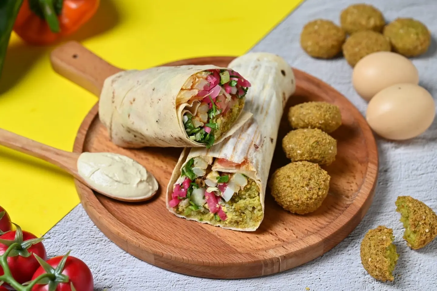 Mixed Saj Falafel