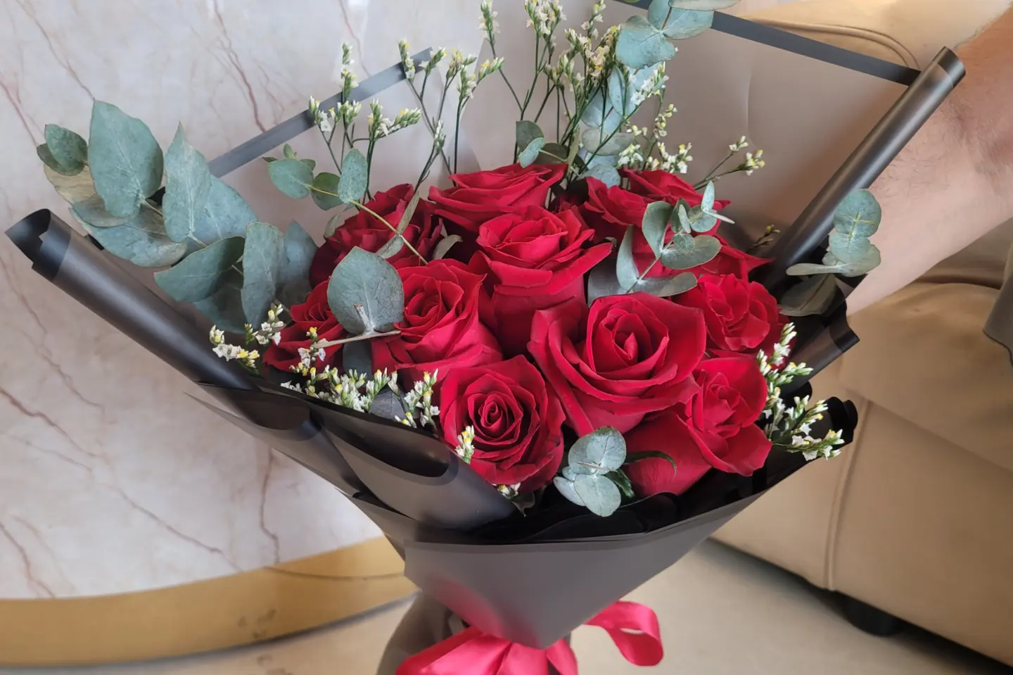 باقة جوري احمر فريده