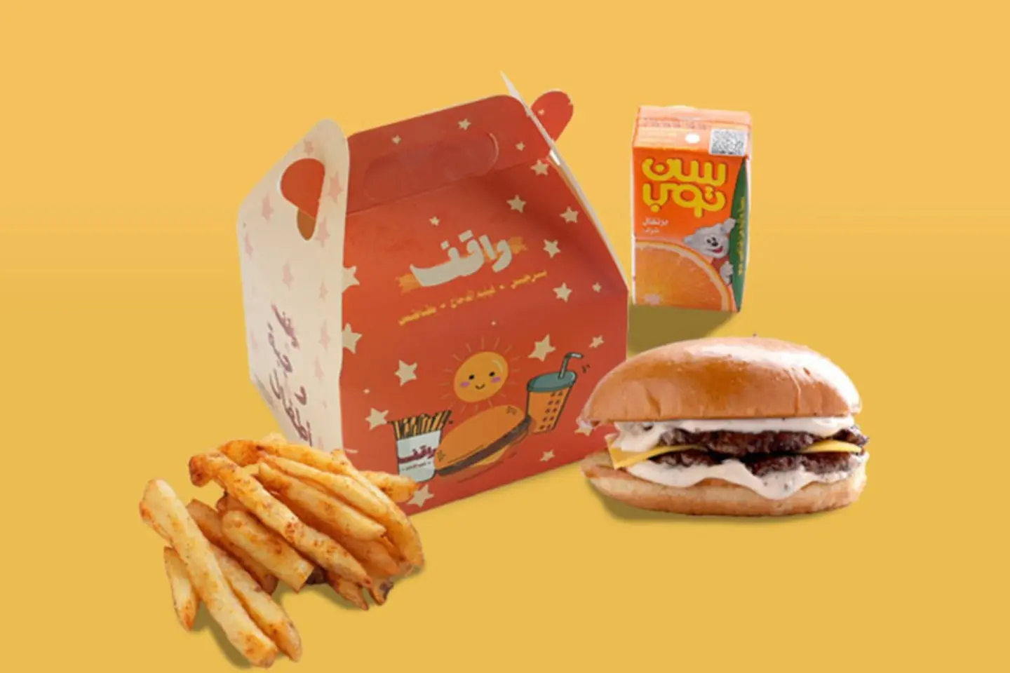 وجبة أطفال لحم