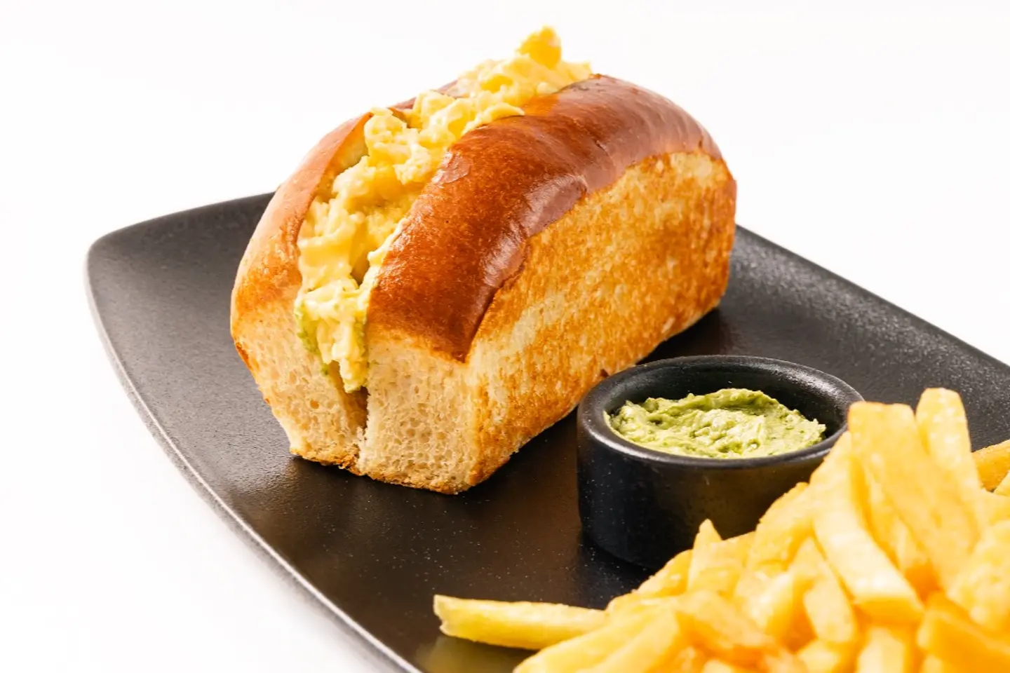 Brioche With Scrambled Eggs