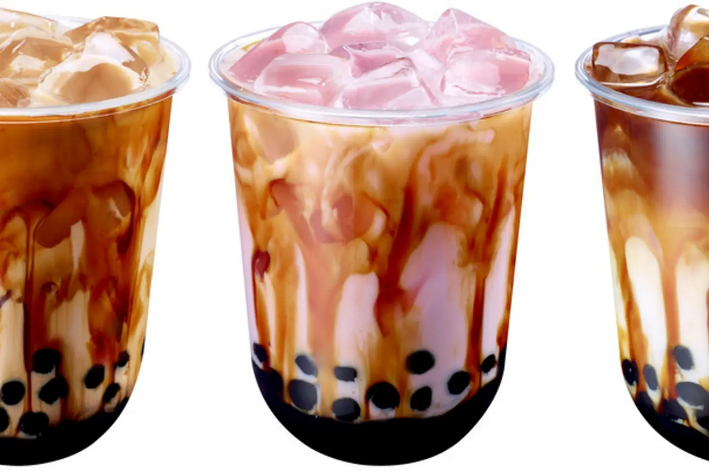 شاي حليب تارو فراولة